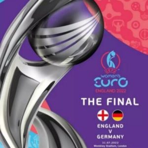 2022 WOMENS EURO FINAL  ENGLAND v GERMANY (PRE ORDER) FREE POSTAGE