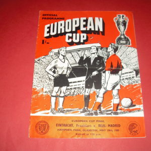 1960 EINTRACHT FRANKFURT V REAL MADRID EUROPEAN CUP FINAL