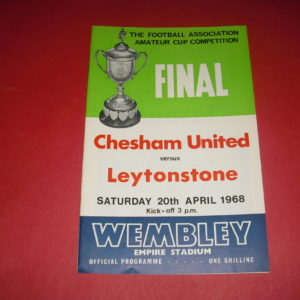 1968 CHESHAM UTD V LEYTONSTONE FA AMATEUR CUP FINAL