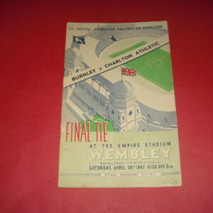 1947 BURNLEY V CHARLTON FA CUP FINAL