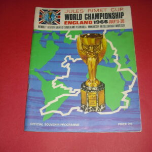 1966 WORLD CUP OFFICIAL TOURNAMENT BROCHURE