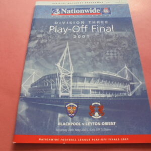 2001 BLACKPOOL v ORIENT (PLAY OFF FINAL)