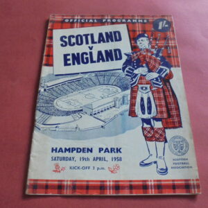 1958 SCOTLAND v ENGLAND