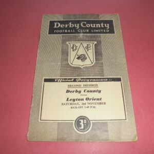 1957/58 DERBY COUNTY v ORIENT